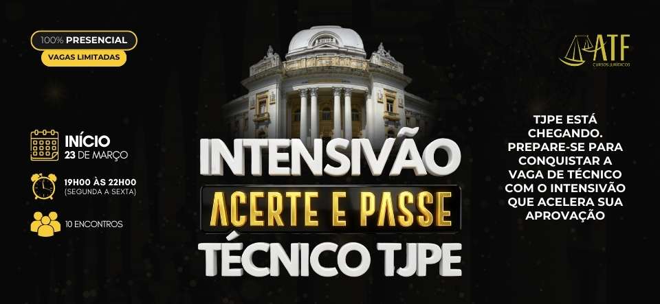 ACERTE A PROVA &ndash; T&eacute;cnico Judici&aacute;rio TJPE 2.0 PRESENCIAL