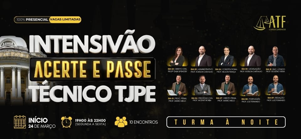 ACERTE A PROVA &ndash; T&eacute;cnico Judici&aacute;rio TJPE 2.0 PRESENCIAL