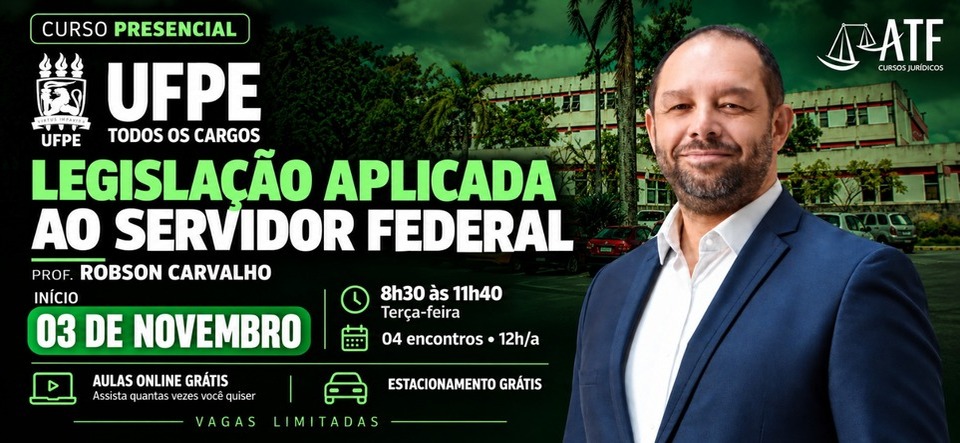 Legisla&ccedil;&atilde;o aplicada ao servidor federal